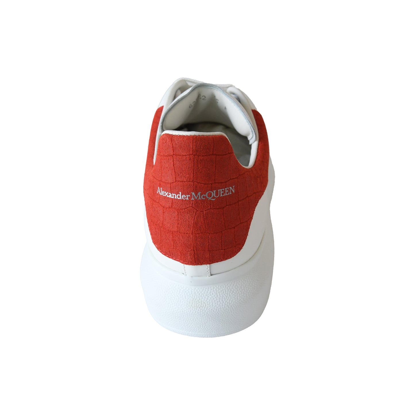 Alexander McQueen Oversized Sneakers White Red-NOBLEMARS