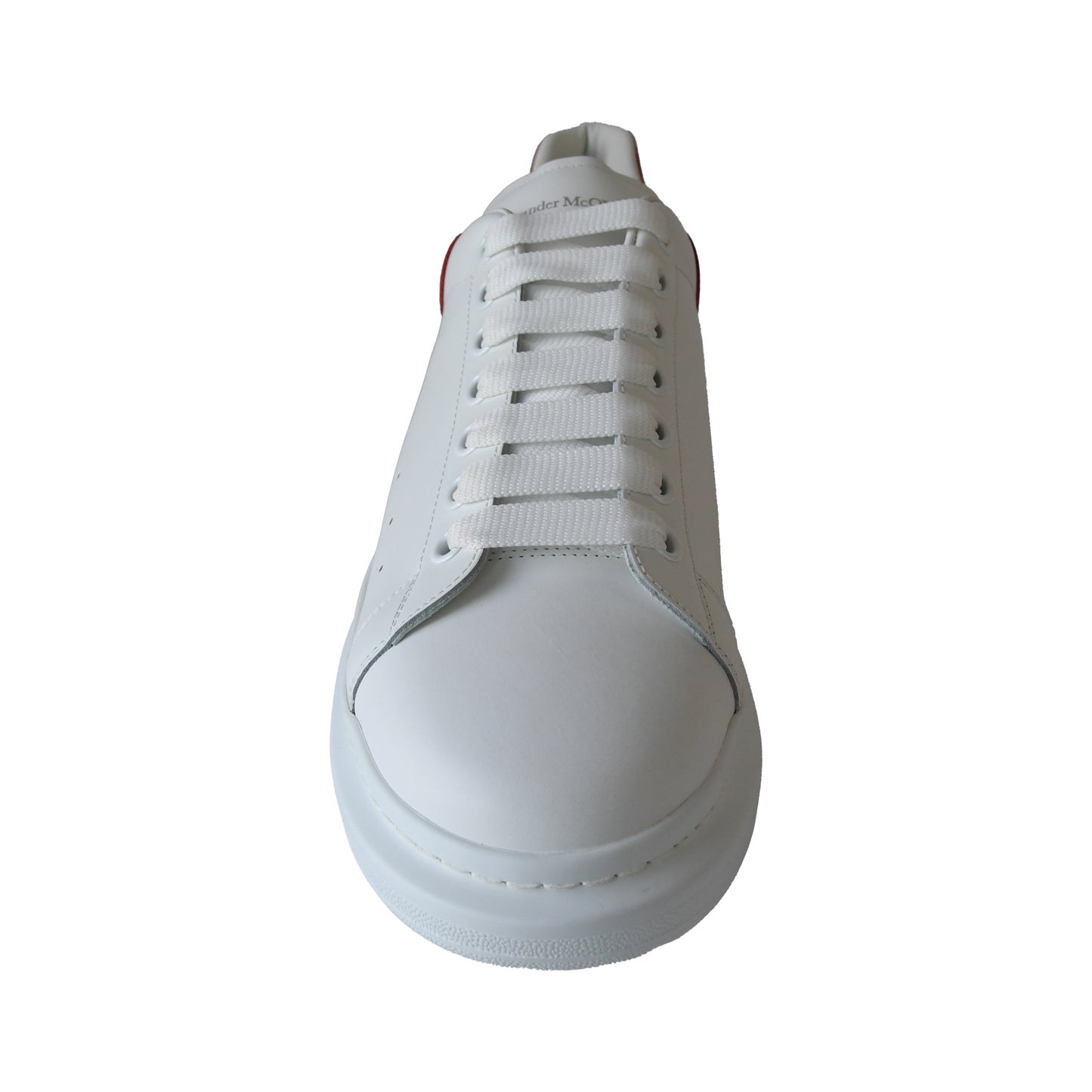 Alexander McQueen Oversized Sneakers White Red-NOBLEMARS