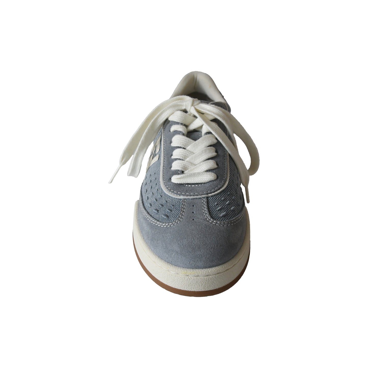 Fendi Match Denim Fabric Low Top Sneakers Grey-NOBLEMARS