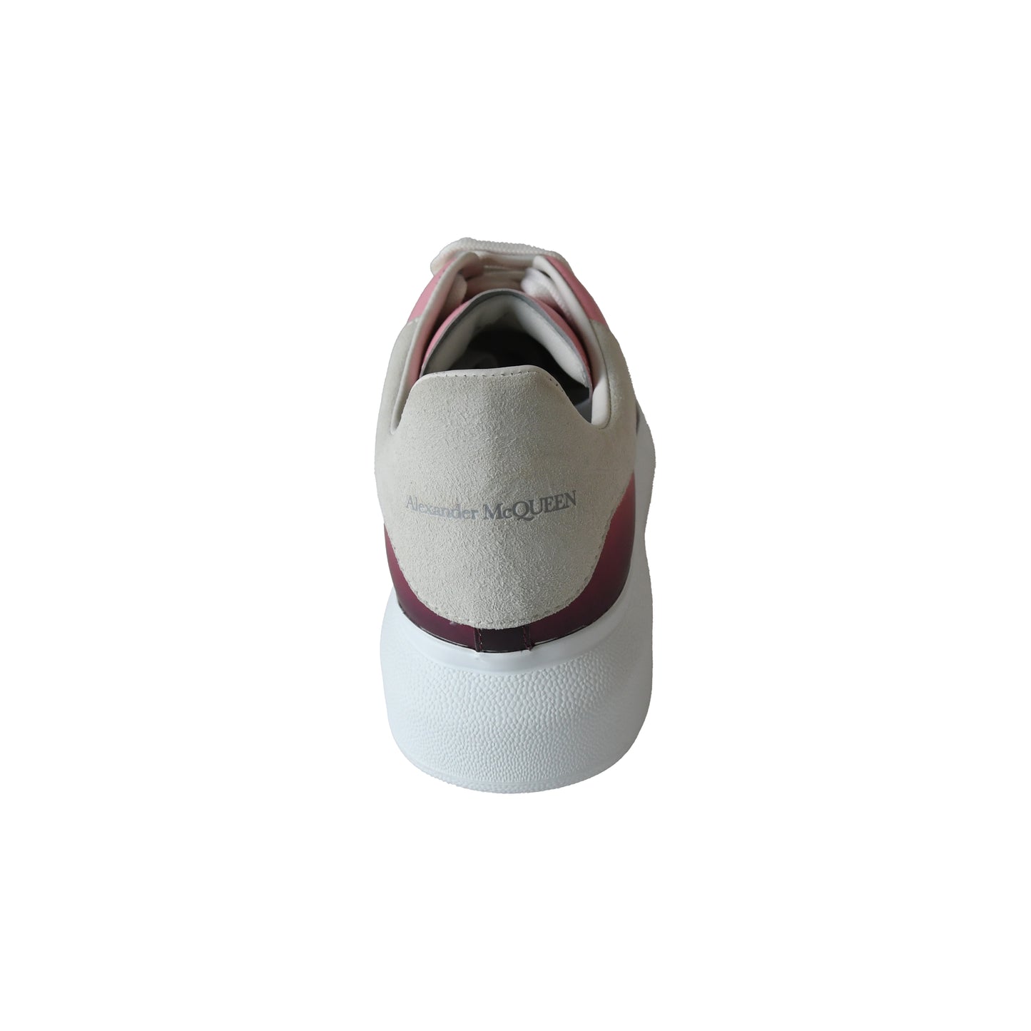 Alexander McQueen Oversized Dip Dye Leather Sneakers Pink-NOBLEMARS