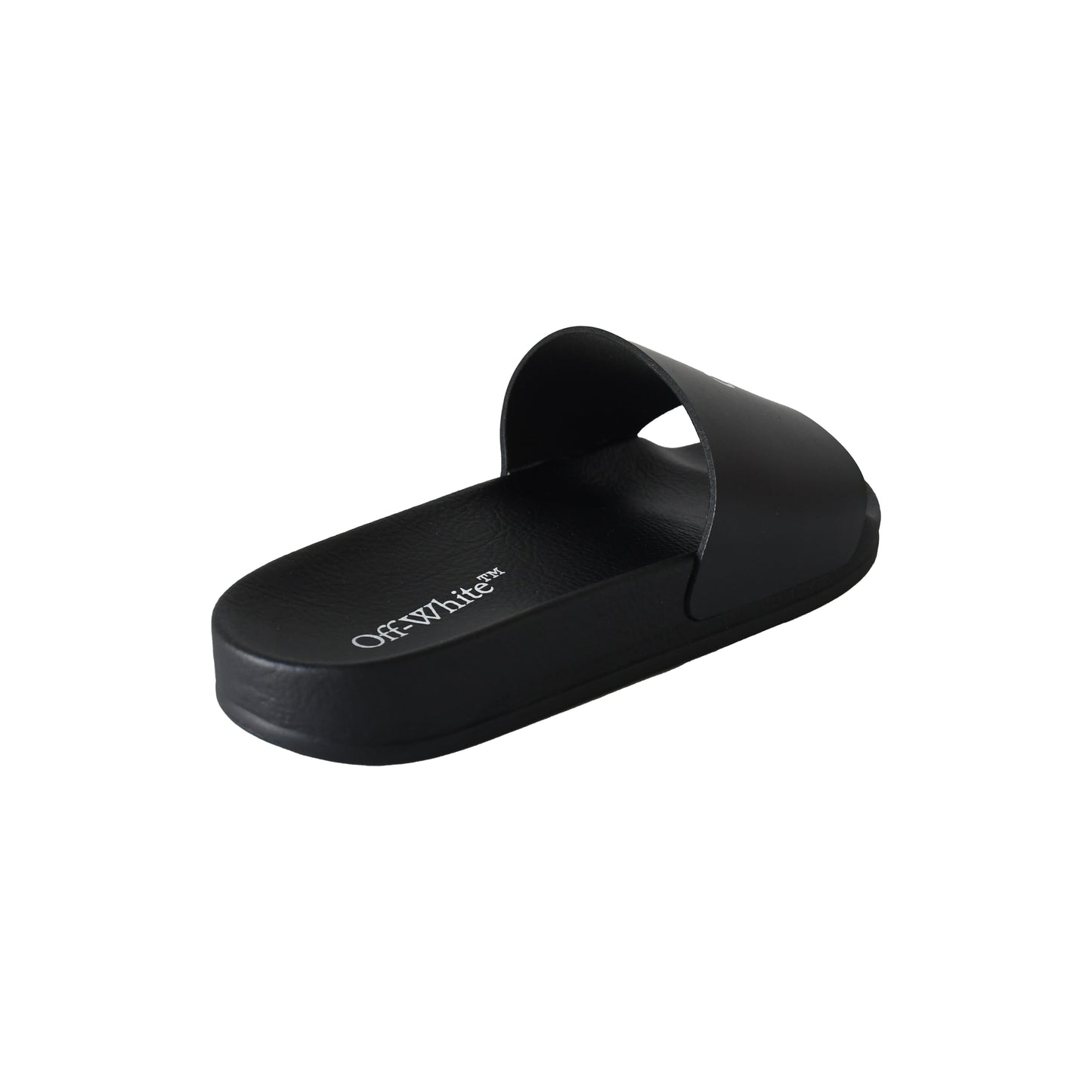Off-White Pool Slide Rubber Sandals Black-NOBLEMARS