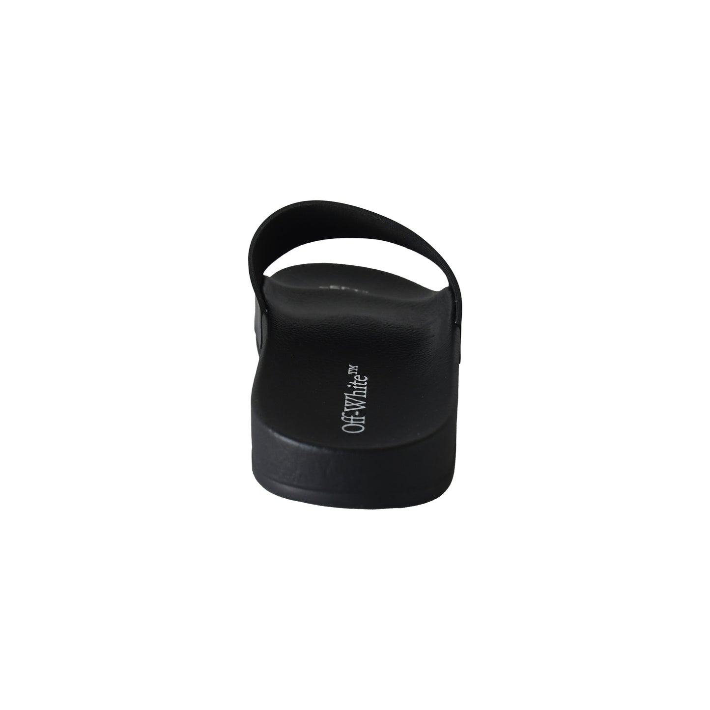 Off-White Pool Slide Rubber Sandals Black-NOBLEMARS