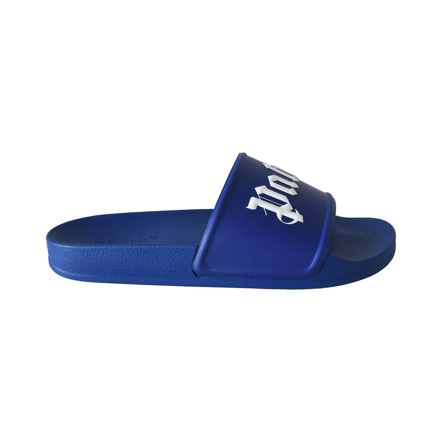 Palm Angels Logo-Print Sliders Blue-NOBLEMARS