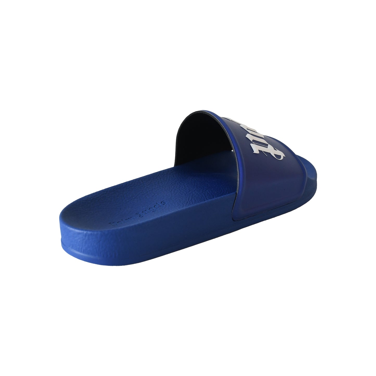 Palm Angels Logo-Print Sliders Blue-NOBLEMARS