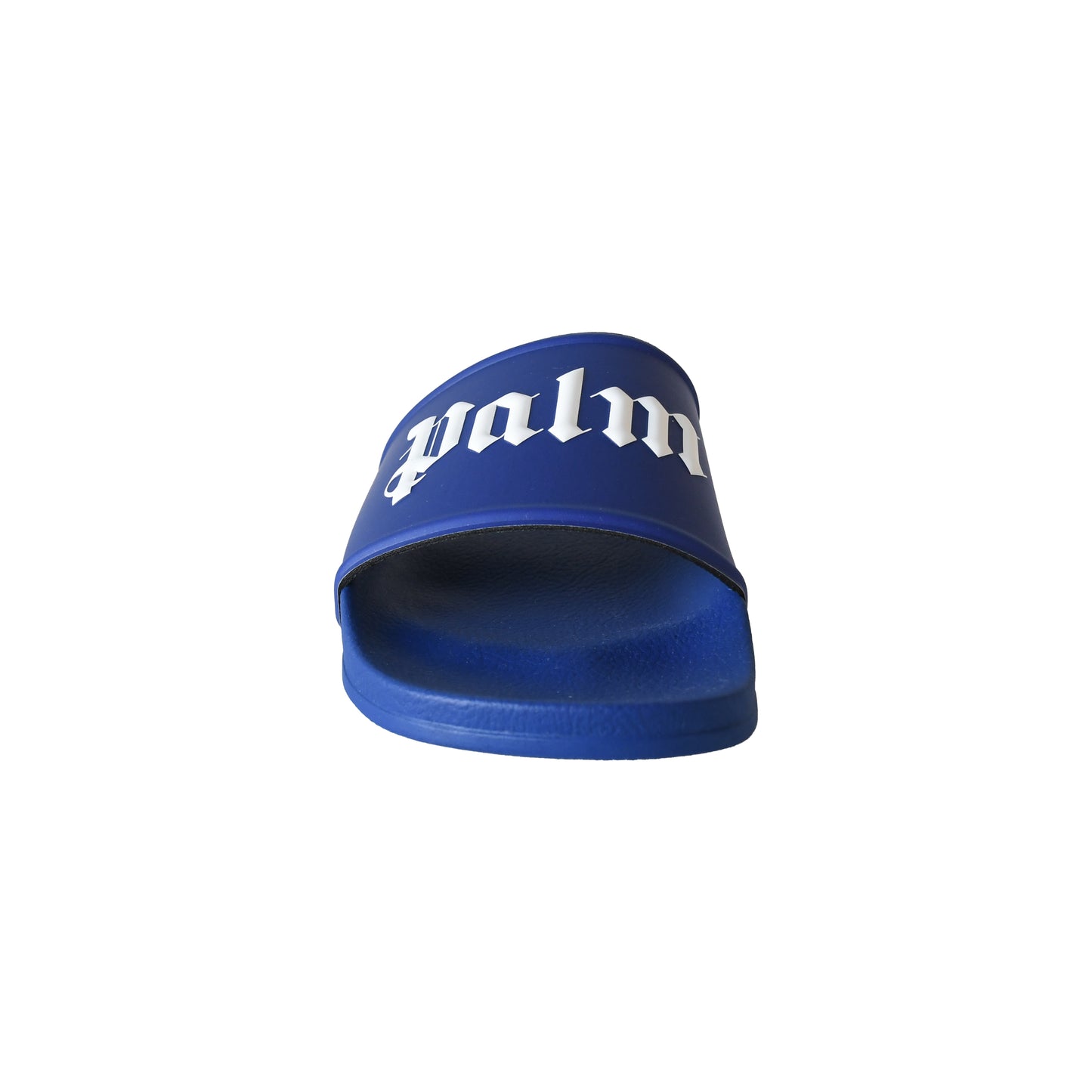 Palm Angels Logo-Print Sliders Blue-NOBLEMARS