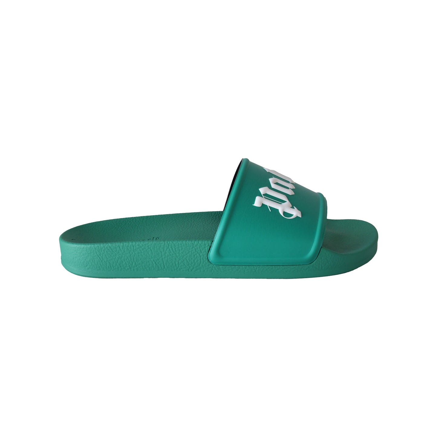Palm Angels Logo-Print Sliders Green-NOBLEMARS