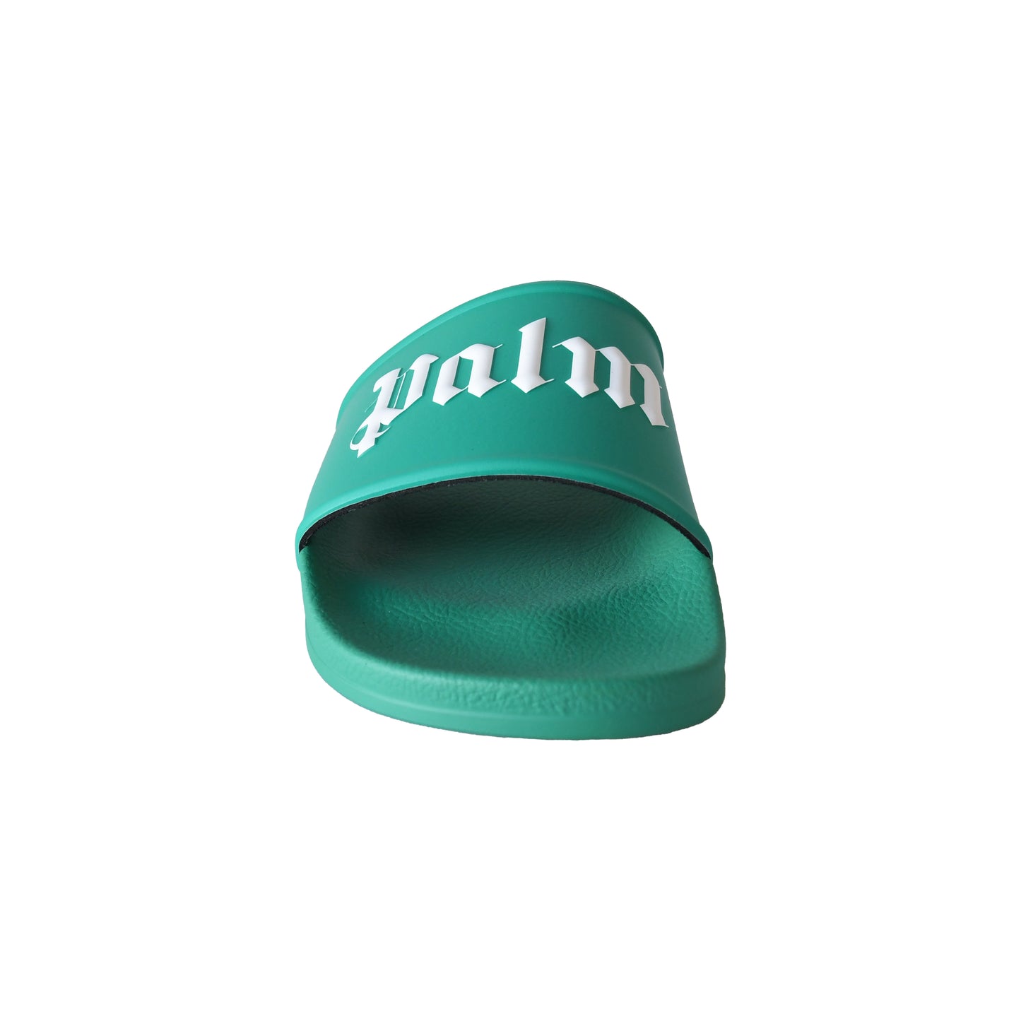 Palm Angels Logo-Print Sliders Green-NOBLEMARS