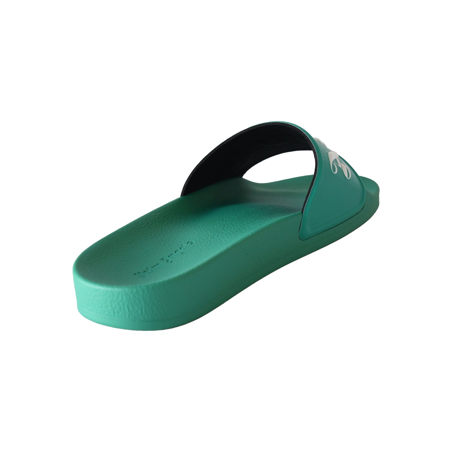 Palm Angels Logo-Print Sliders Green-NOBLEMARS