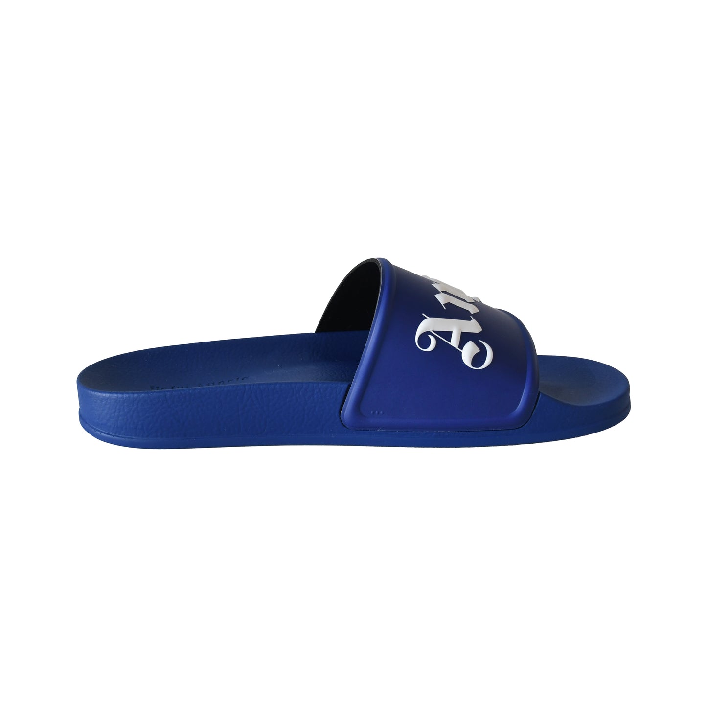 Palm Angels Logo-Print Sliders Blue-NOBLEMARS