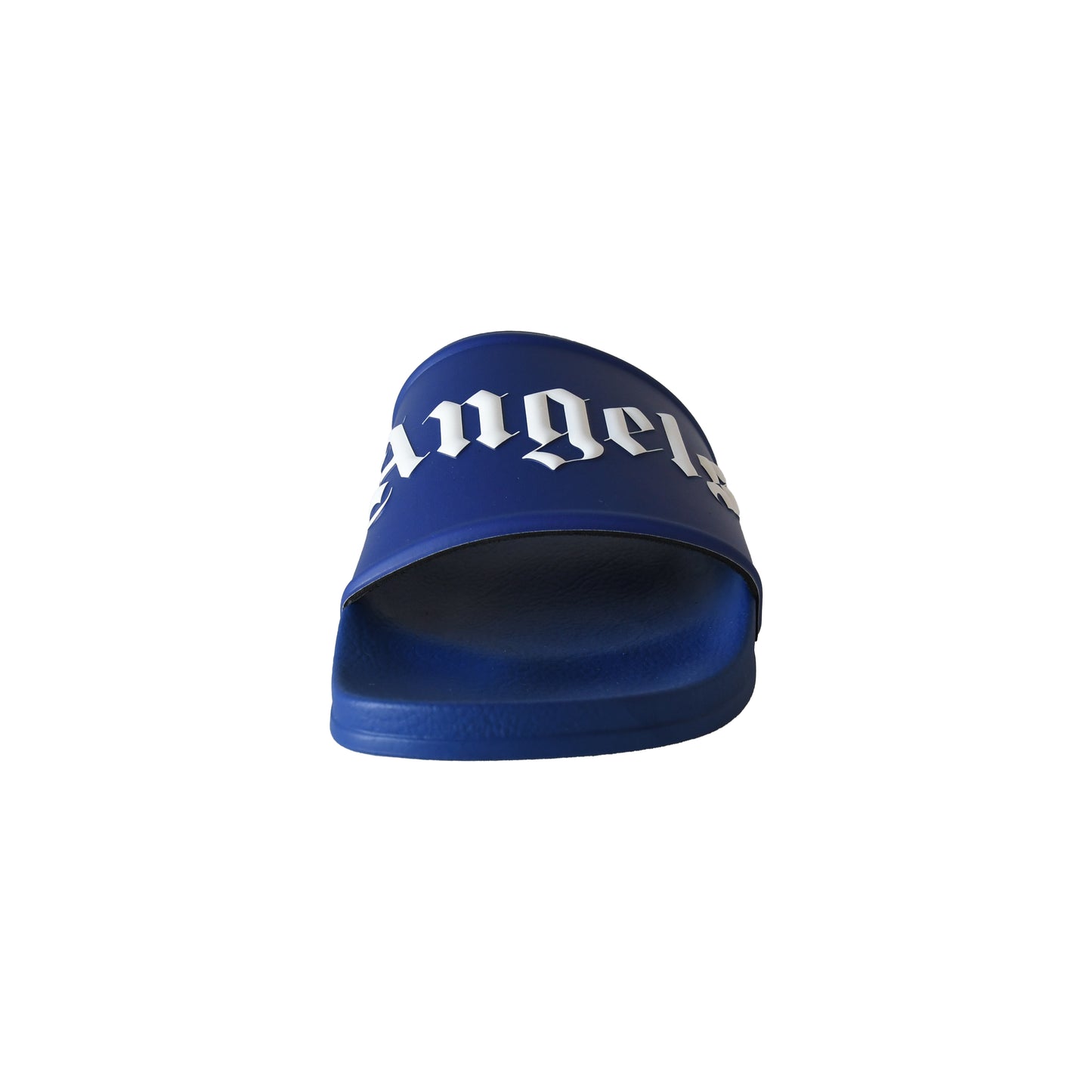 Palm Angels Logo-Print Sliders Blue-NOBLEMARS