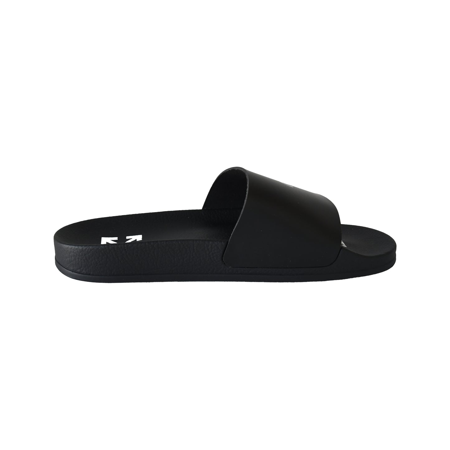 Off-White Pool Slide Rubber Sandals Black-NOBLEMARS