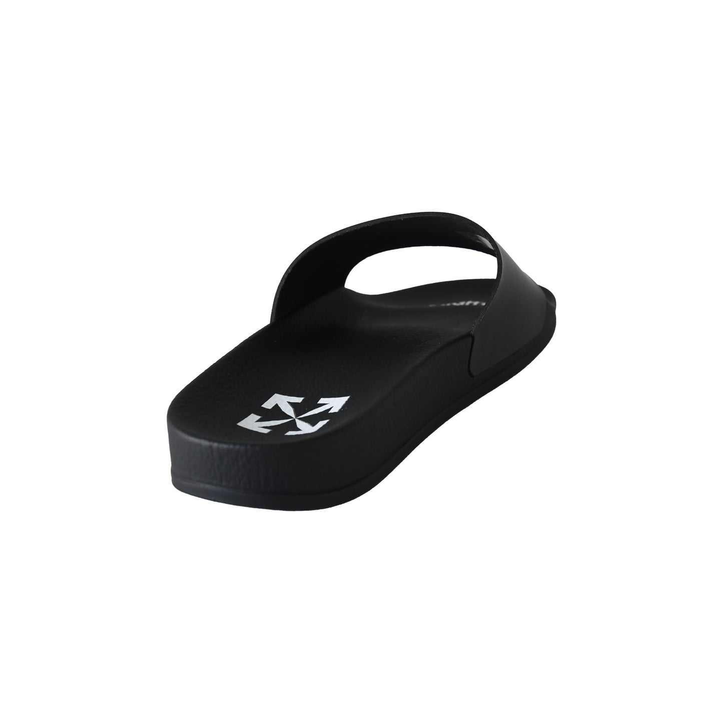 Off-White Pool Slide Rubber Sandals Black-NOBLEMARS