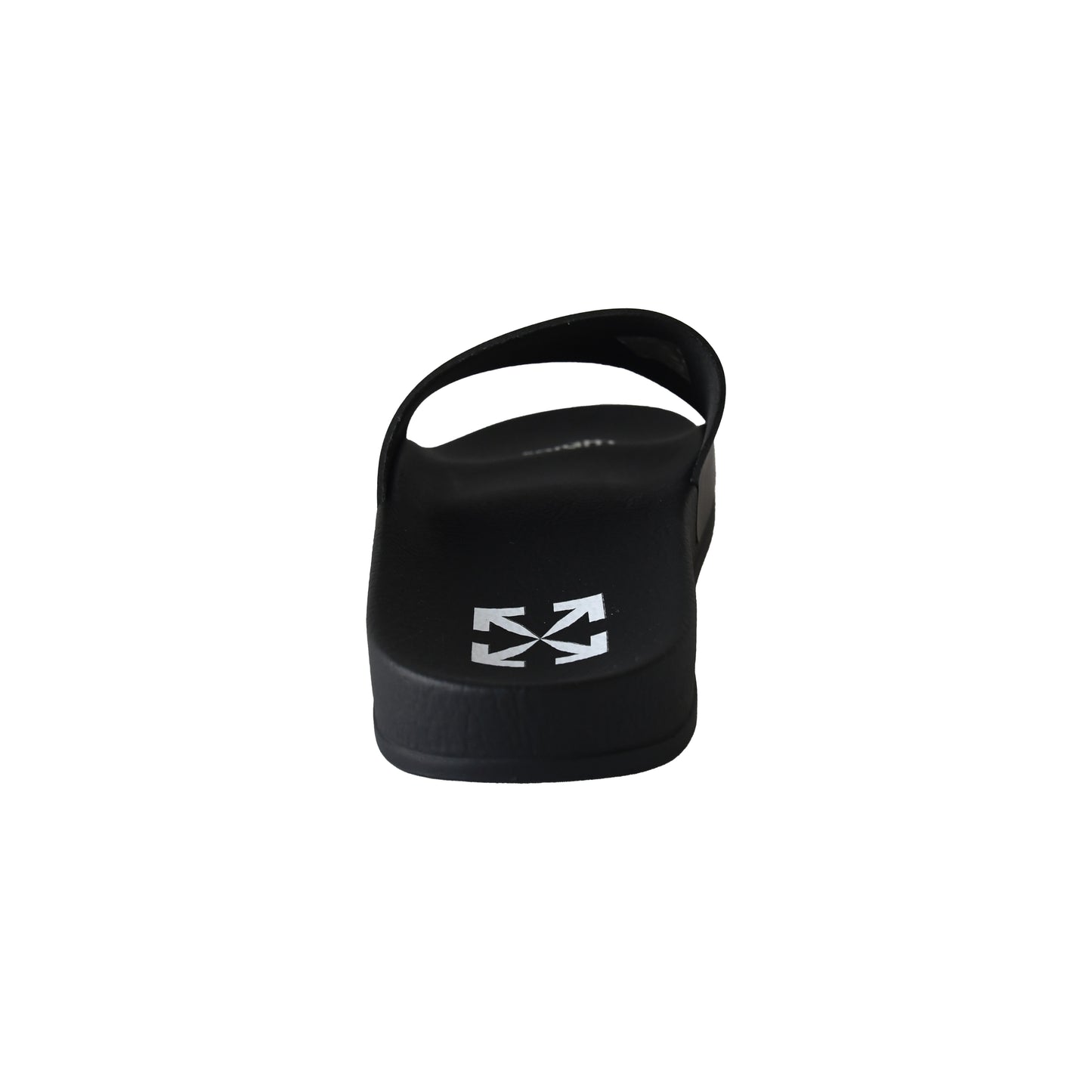 Off-White Pool Slide Rubber Sandals Black-NOBLEMARS