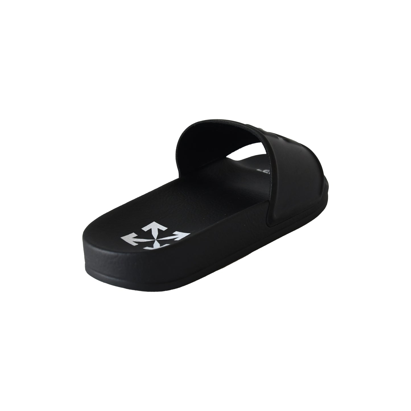 Off-White Arrow Logo Slides Black-NOBLEMARS