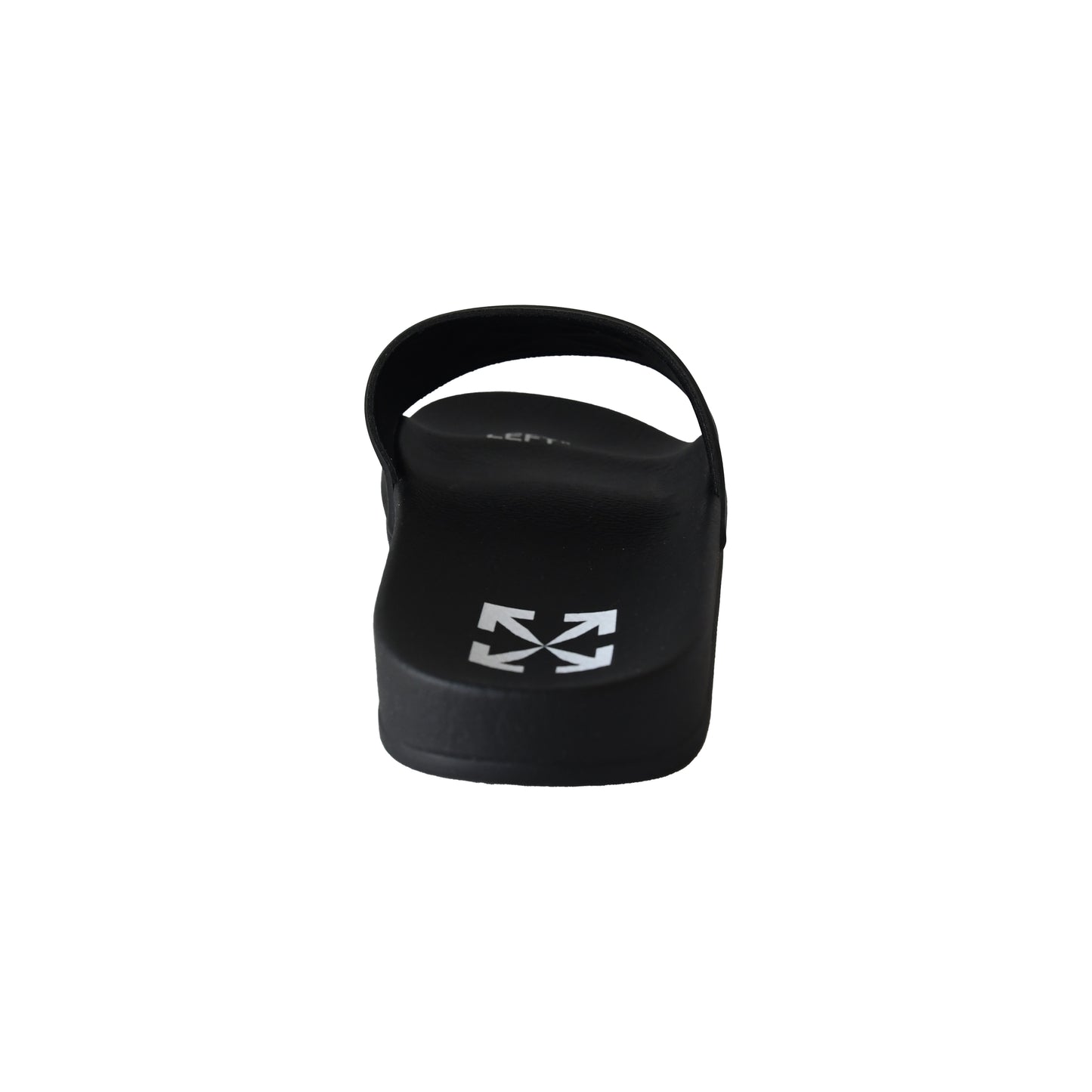 Off-White Arrow Logo Slides Black-NOBLEMARS