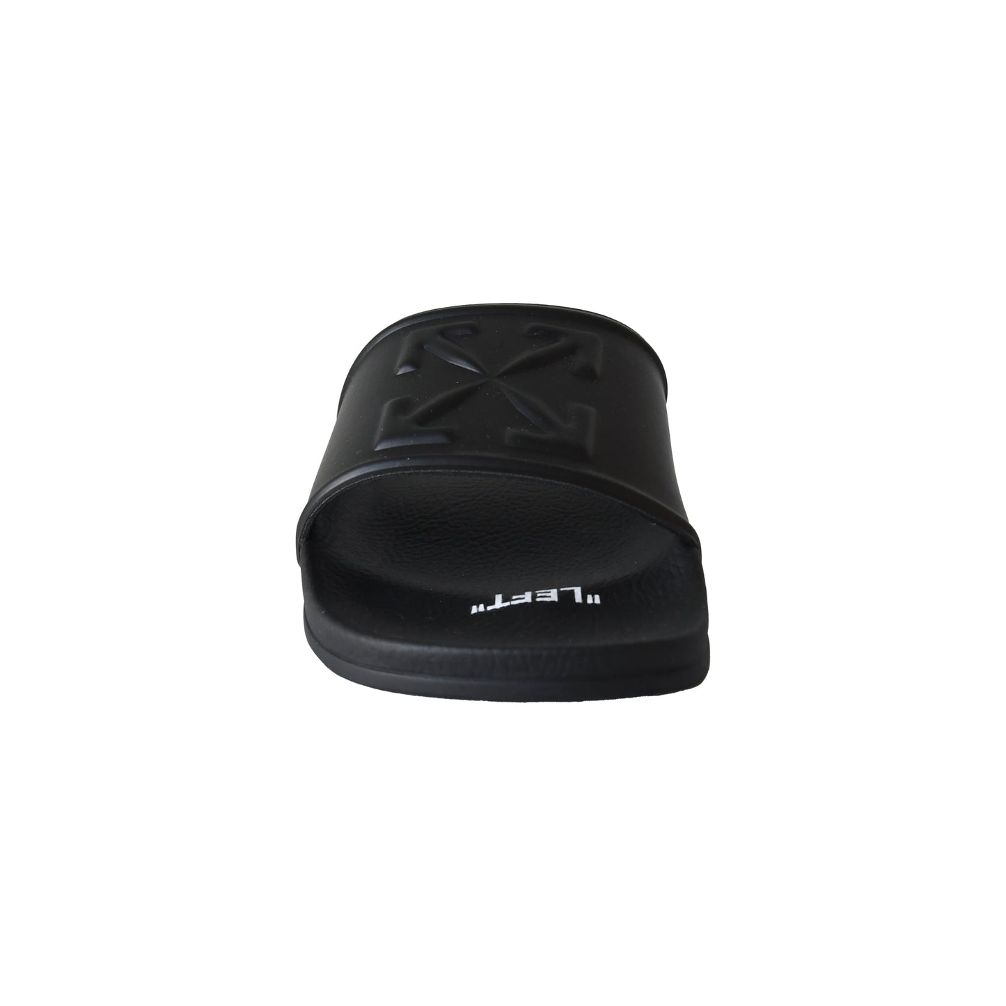 Off-White Arrow Logo Slides Black-NOBLEMARS
