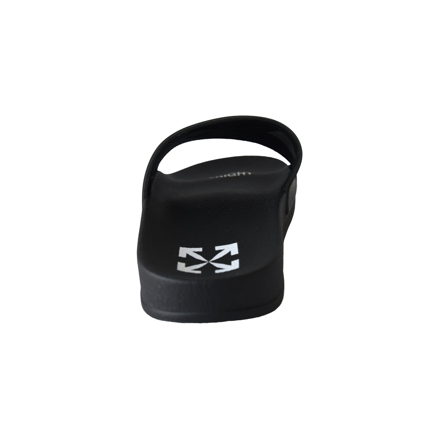 Off-White Arrow Logo Slides Black-NOBLEMARS