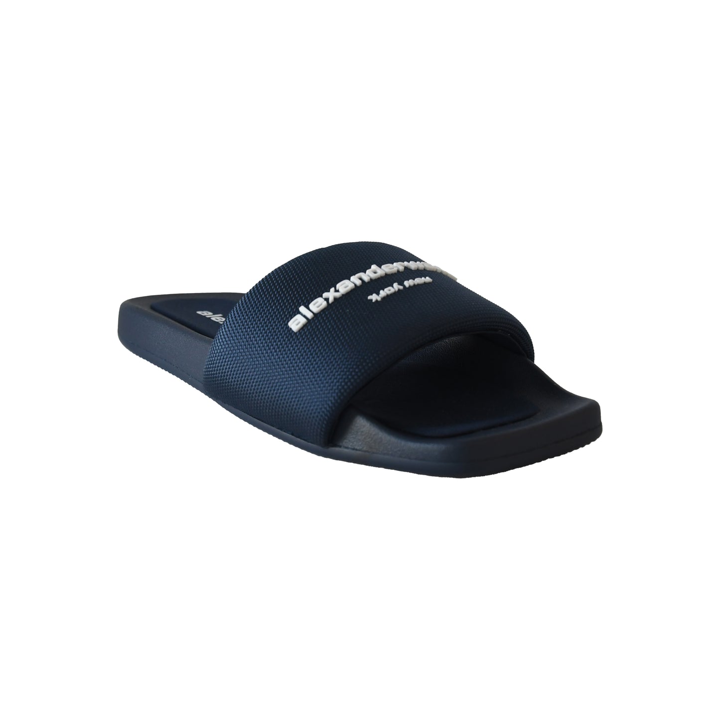 Off-White Diag Striped Slides Black Beige-NOBLEMARS
