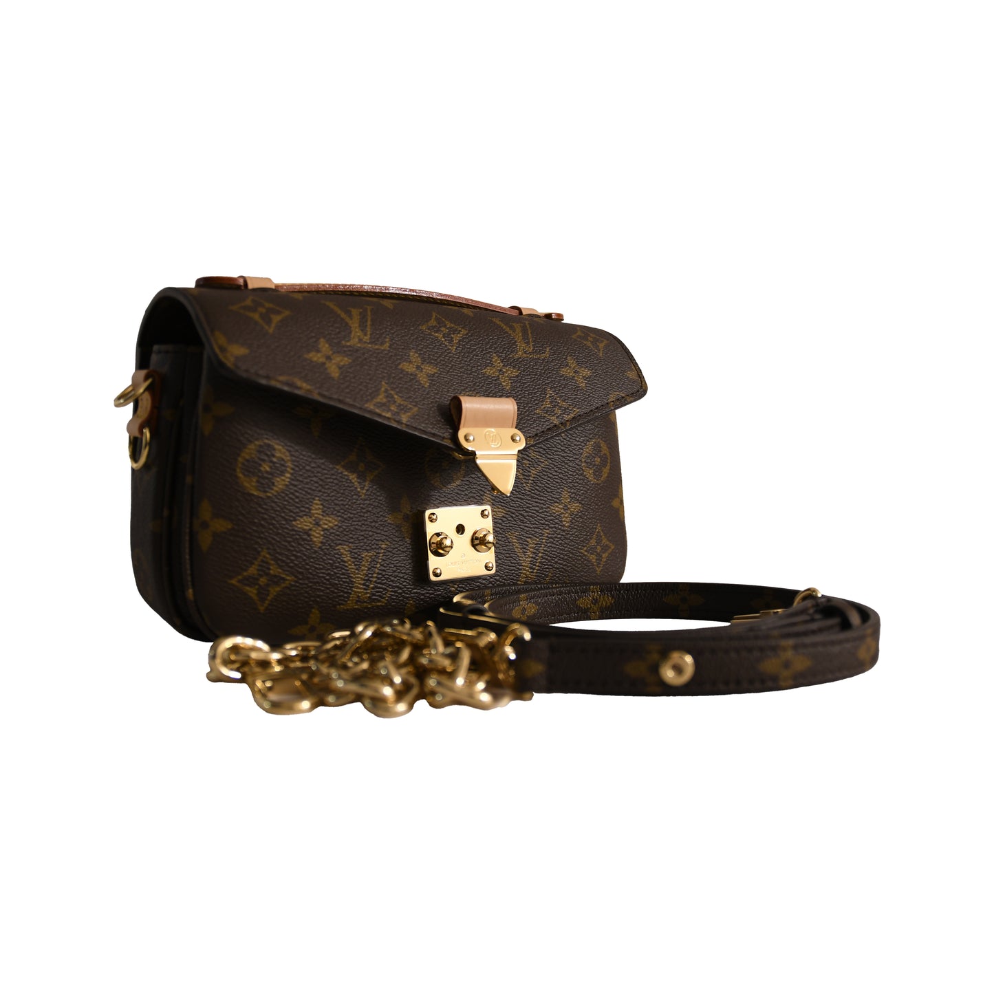 Louis Vuitton Monogram East West Pochette Metis Brown-NOBLEMARS