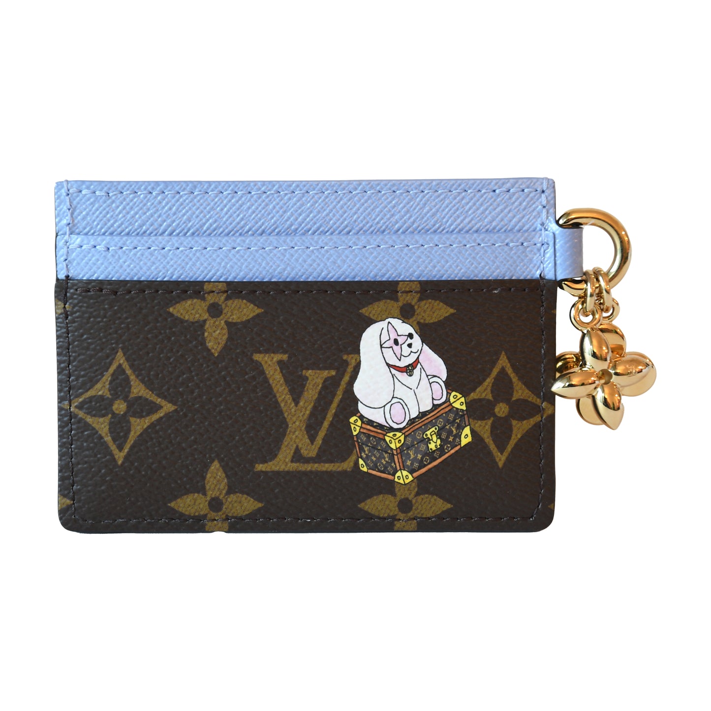 Louis Vuitton Charms Monogram Canvas Card Holder With The House's Iconic And Vivienne Mascot Brown-NOBLEMARS