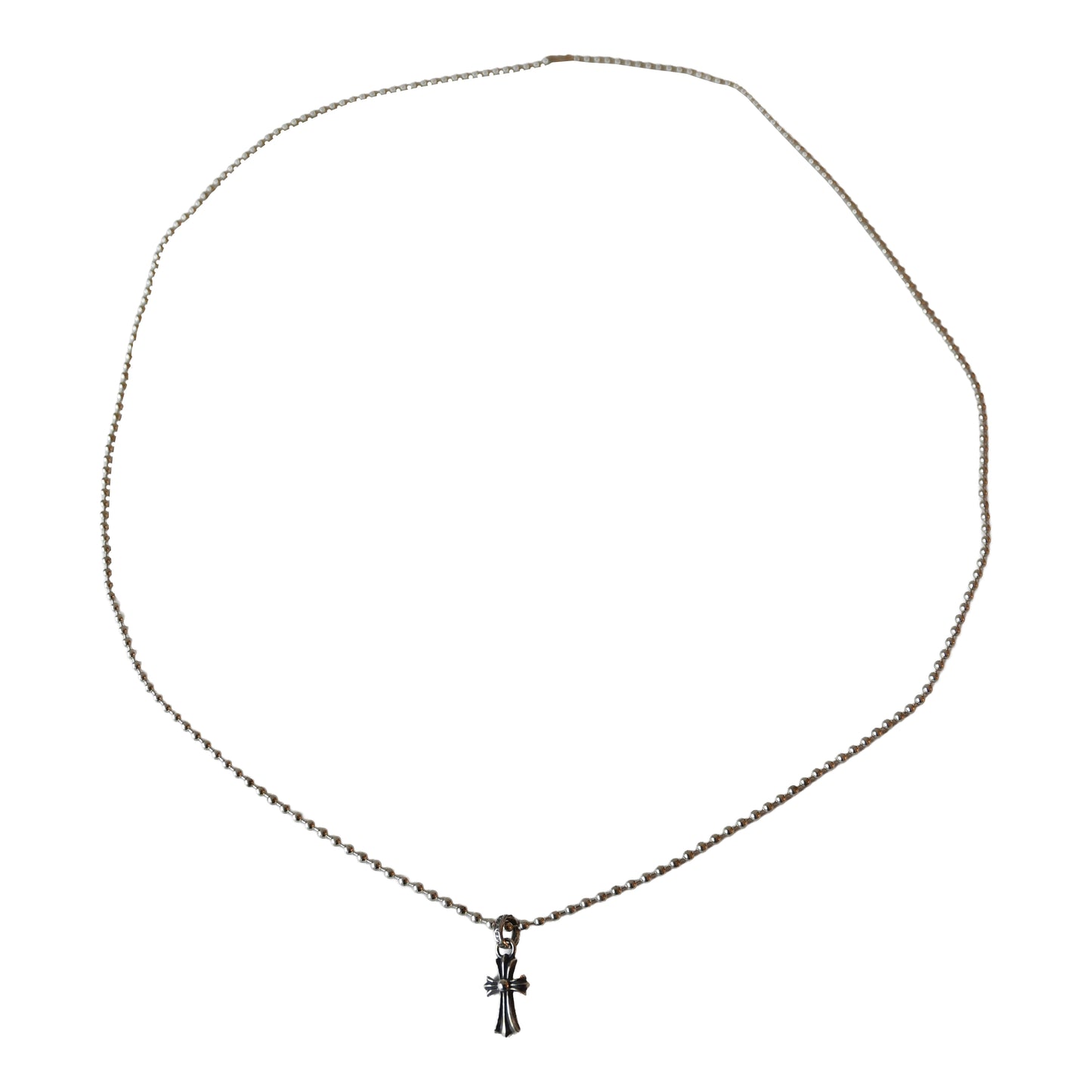 Chrome Hearts Baby Fat Pendant With Ball Chain Necklace