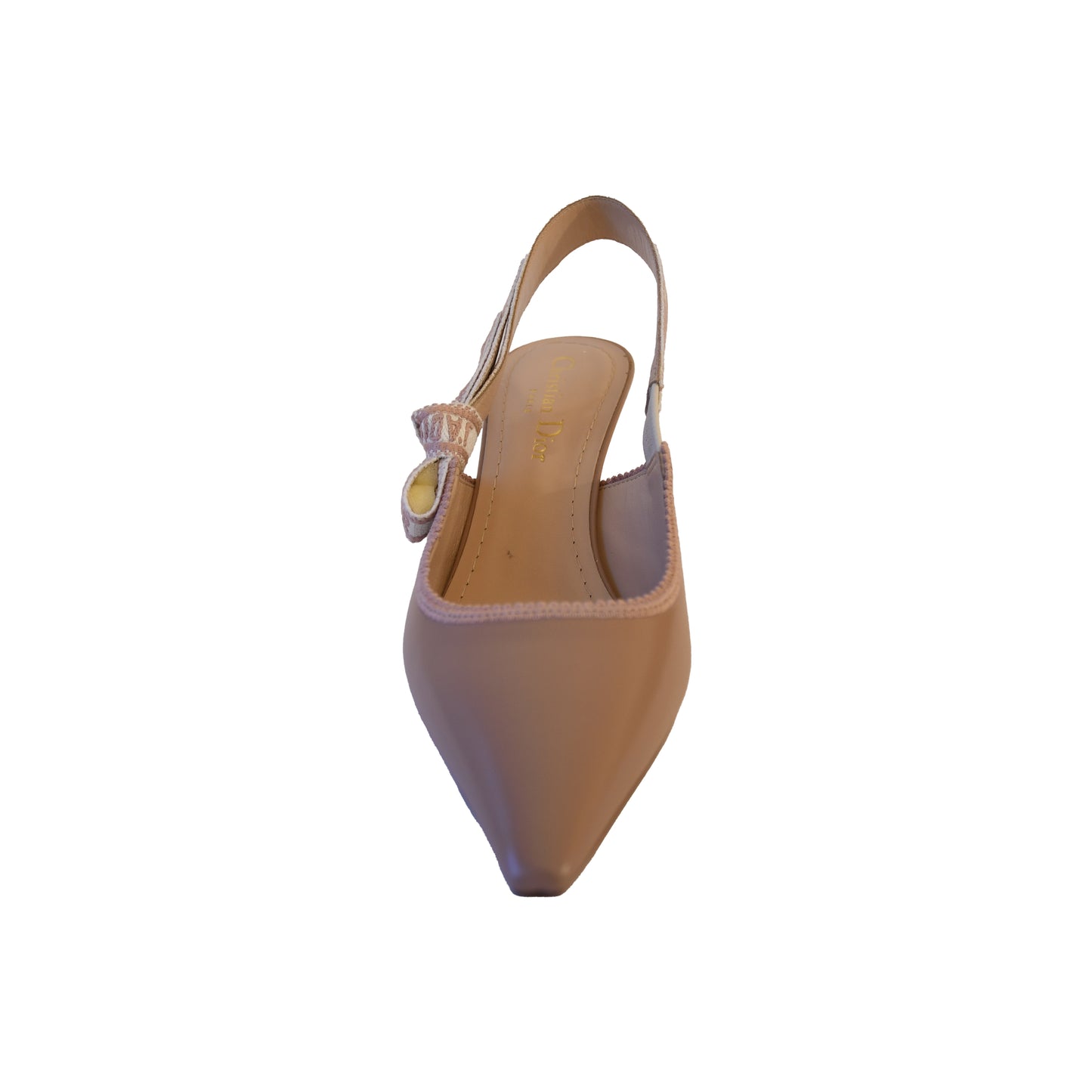 Dior J'Adior Calfskin Slingback Pump Powder Beige-NOBLEMARS