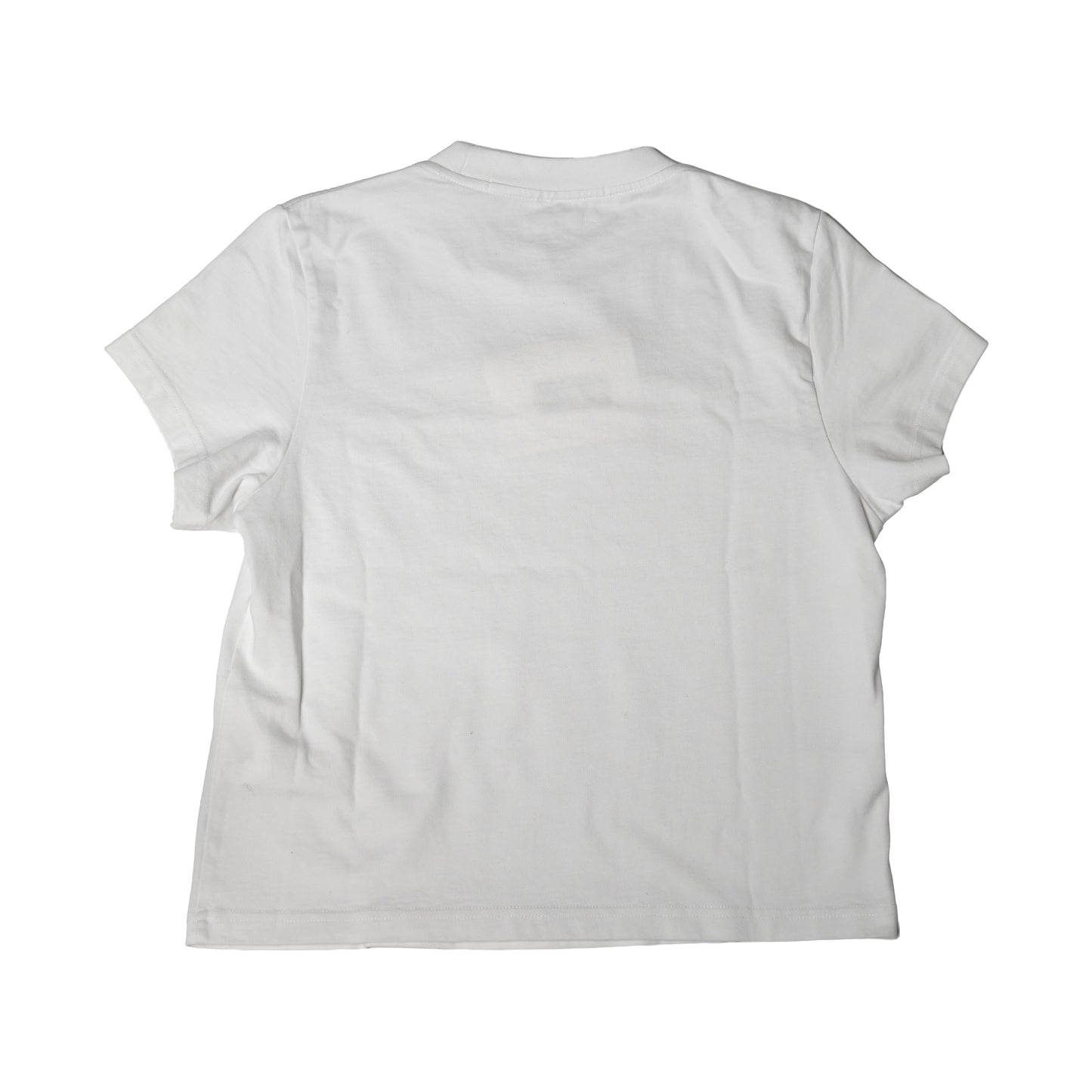 Alexander Wang Logo-Print Shrunken T-Shirts White-NOBLEMARS