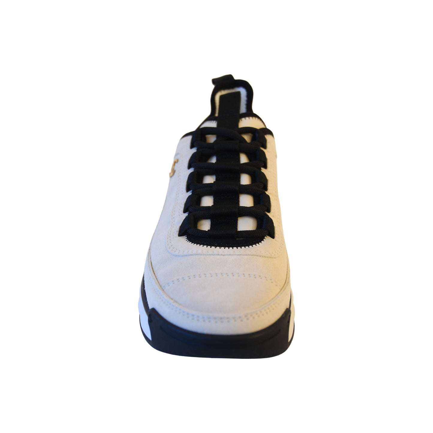 Chanel Interlocking CC Logo Suede Chunky Sneakers Light Beige