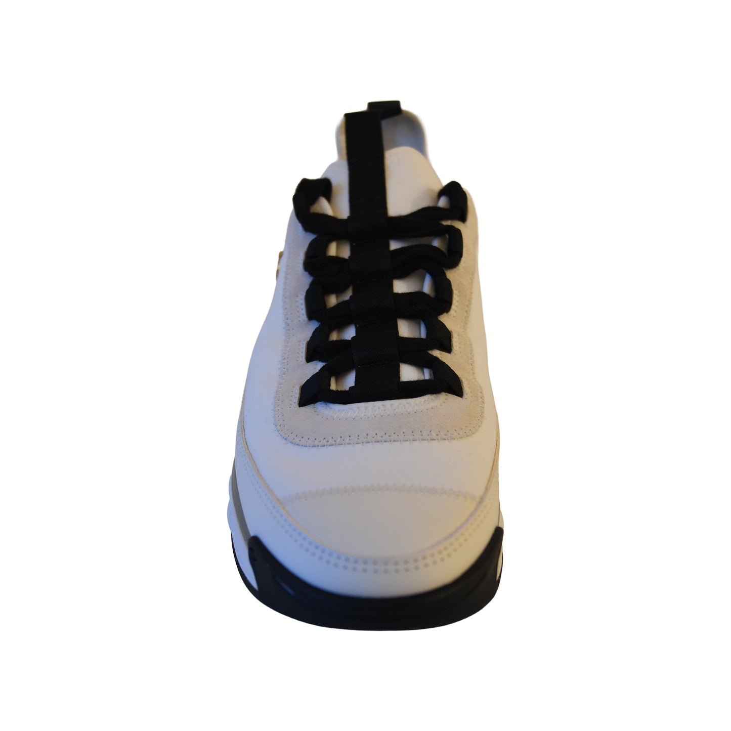 Chanel Interlocking CC Logo Suede Chunky Sneakers Ivory