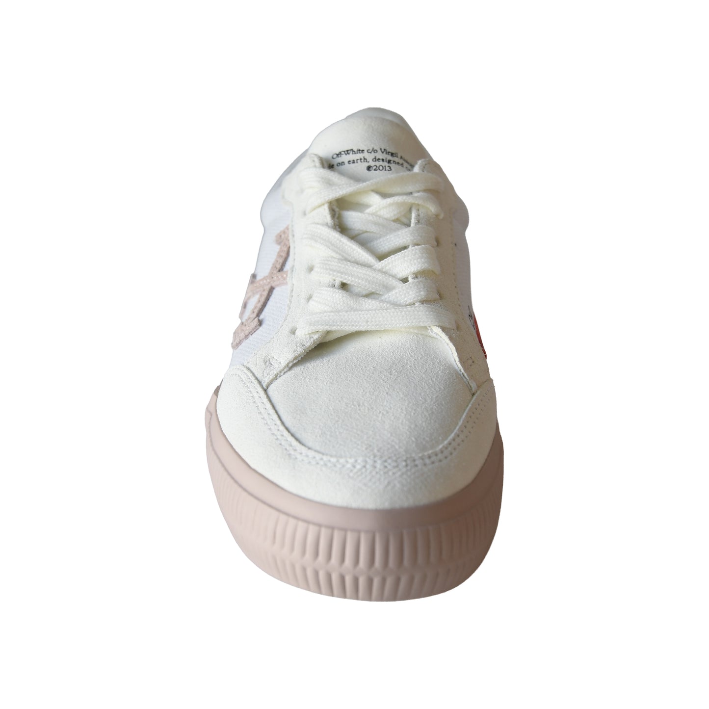 Off-White Low Vulcanized Canvas Sneakers White Pink
