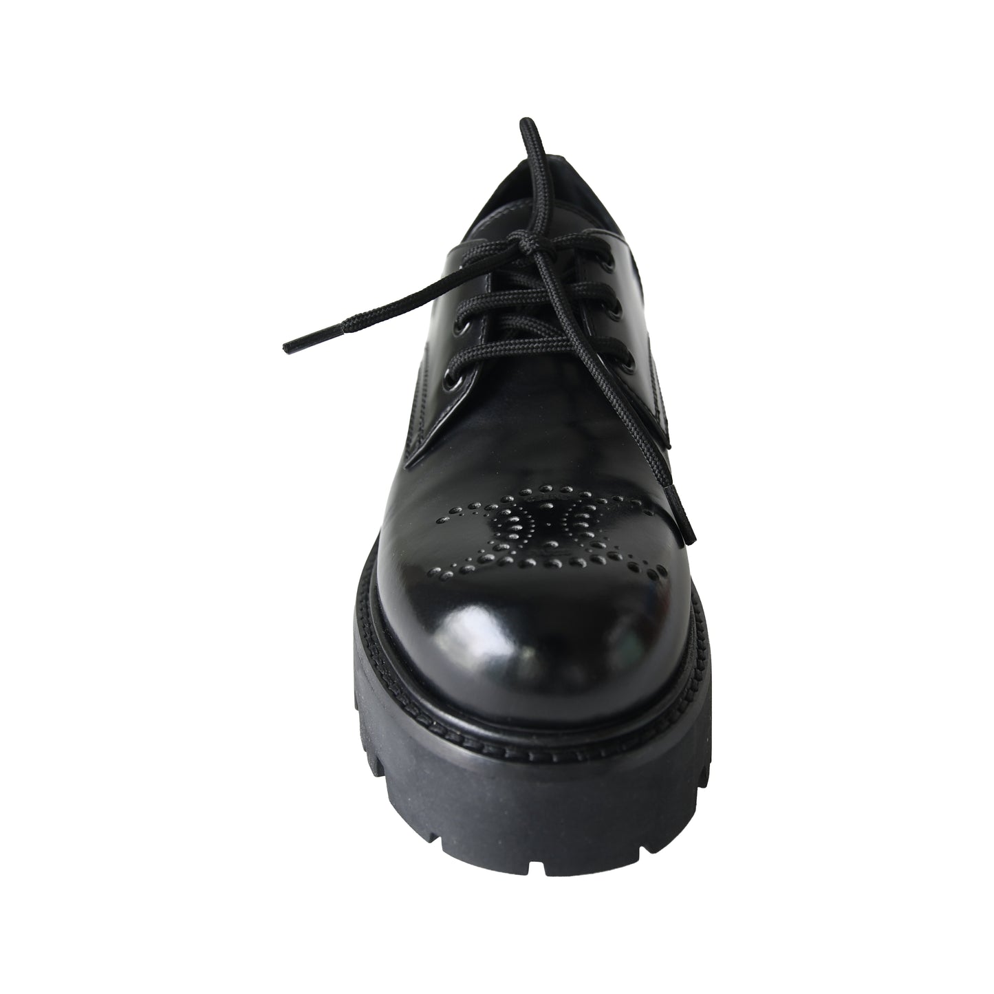 Celine Cameron Derby Triomphe 45 Polished Bull Black-NOBLEMARS