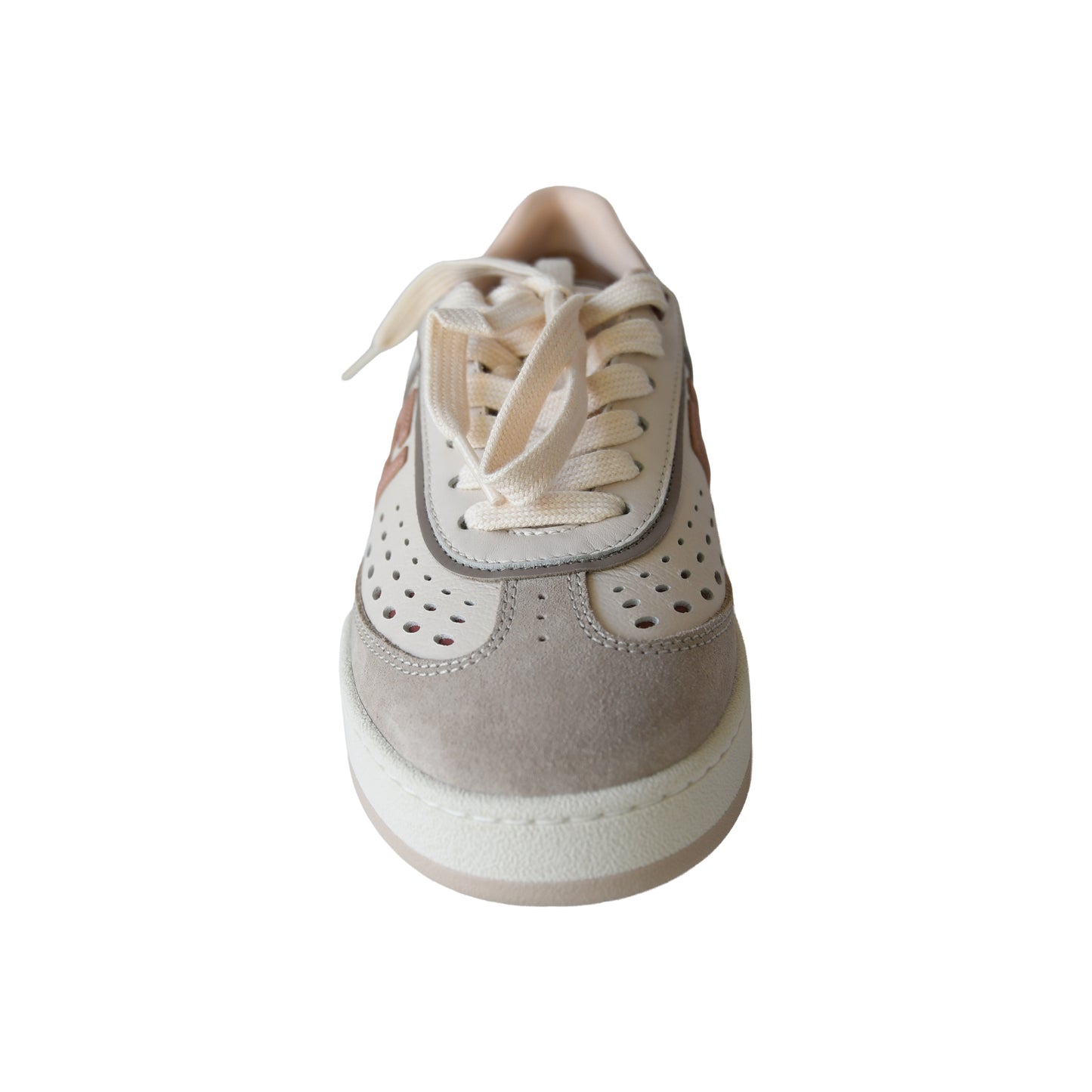 Fendi Match Suede Leather Low Top Sneaker Shell Sienna Mud Rose-NOBLEMARS