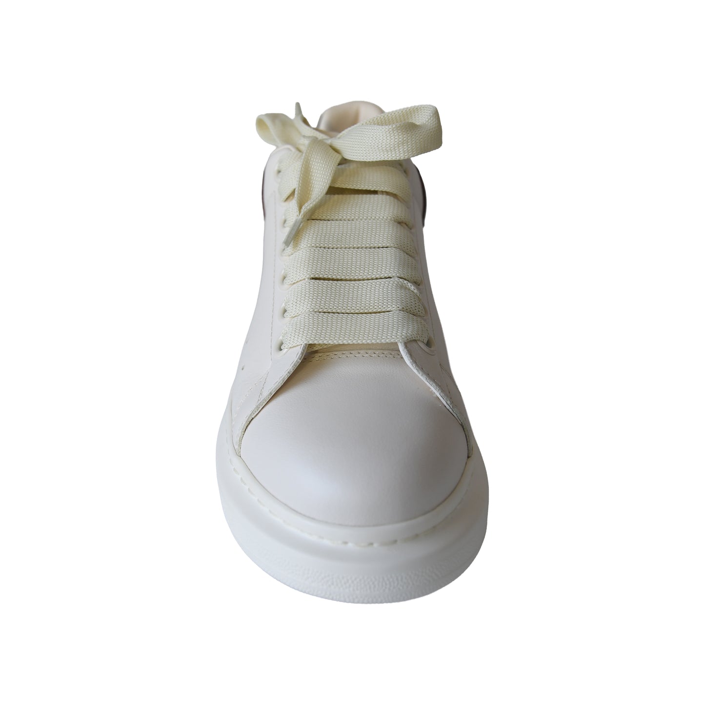 Alexander McQueen Oversized Sneaker White Bordeaux-NOBLEMARS
