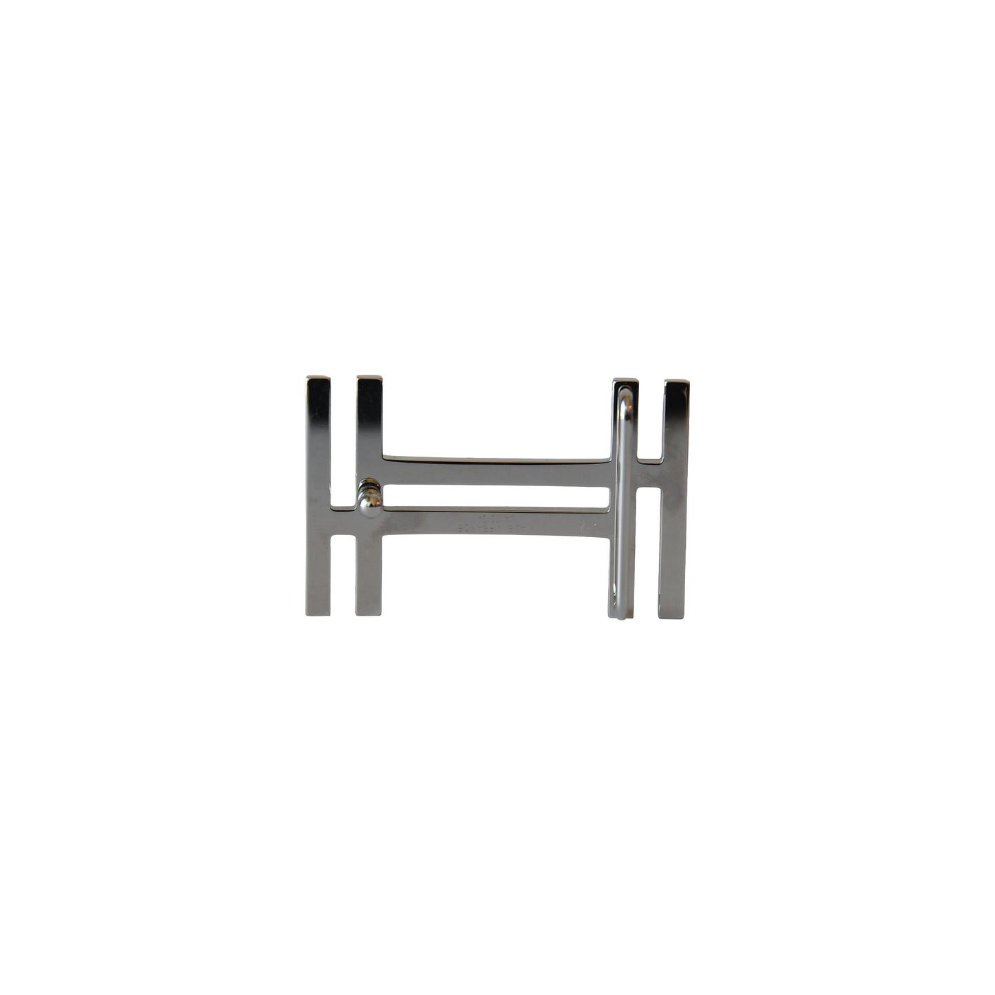 Hermes H AU Carre Reversible Belt Noir Blanc-NOBLEMARS