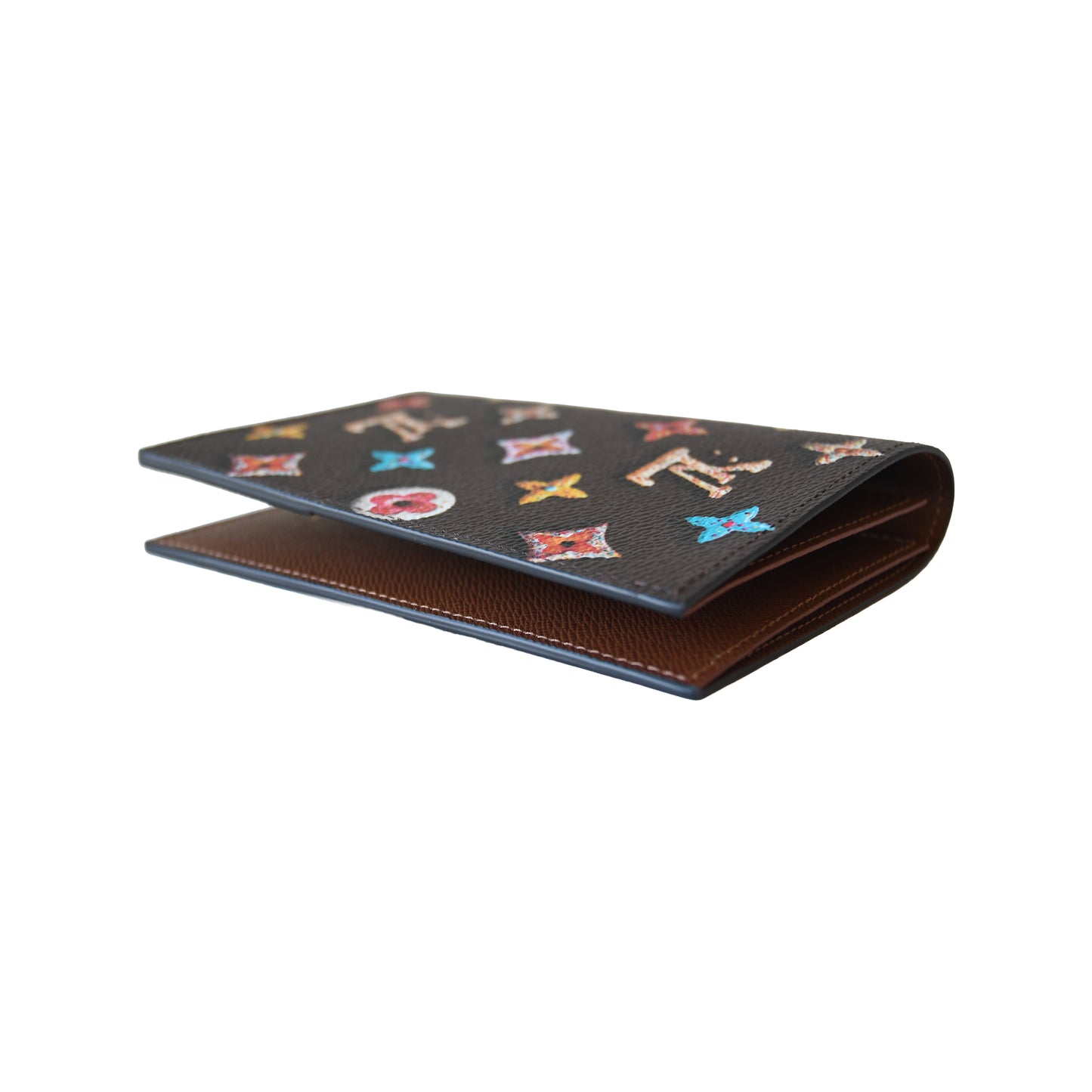 Louis Vuitton Monogram Donuts Passport Cover Brown-NOBLEMARS