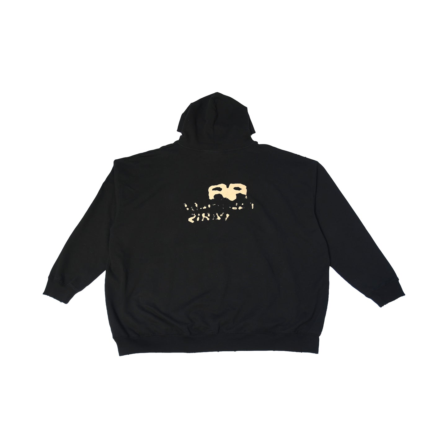 Balenciaga Hand Drawn BB Icon Hoodie Black-NOBLEMARS