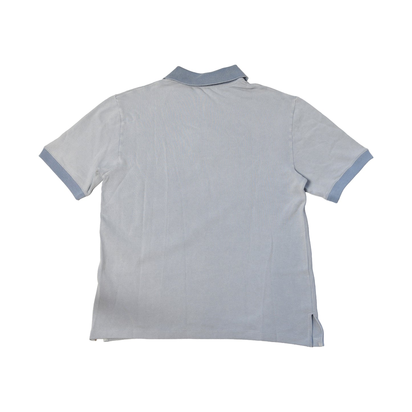 Loewe Logo Embroidered Cotton Pique Polo Shirts Sky Blue-NOBLEMARS