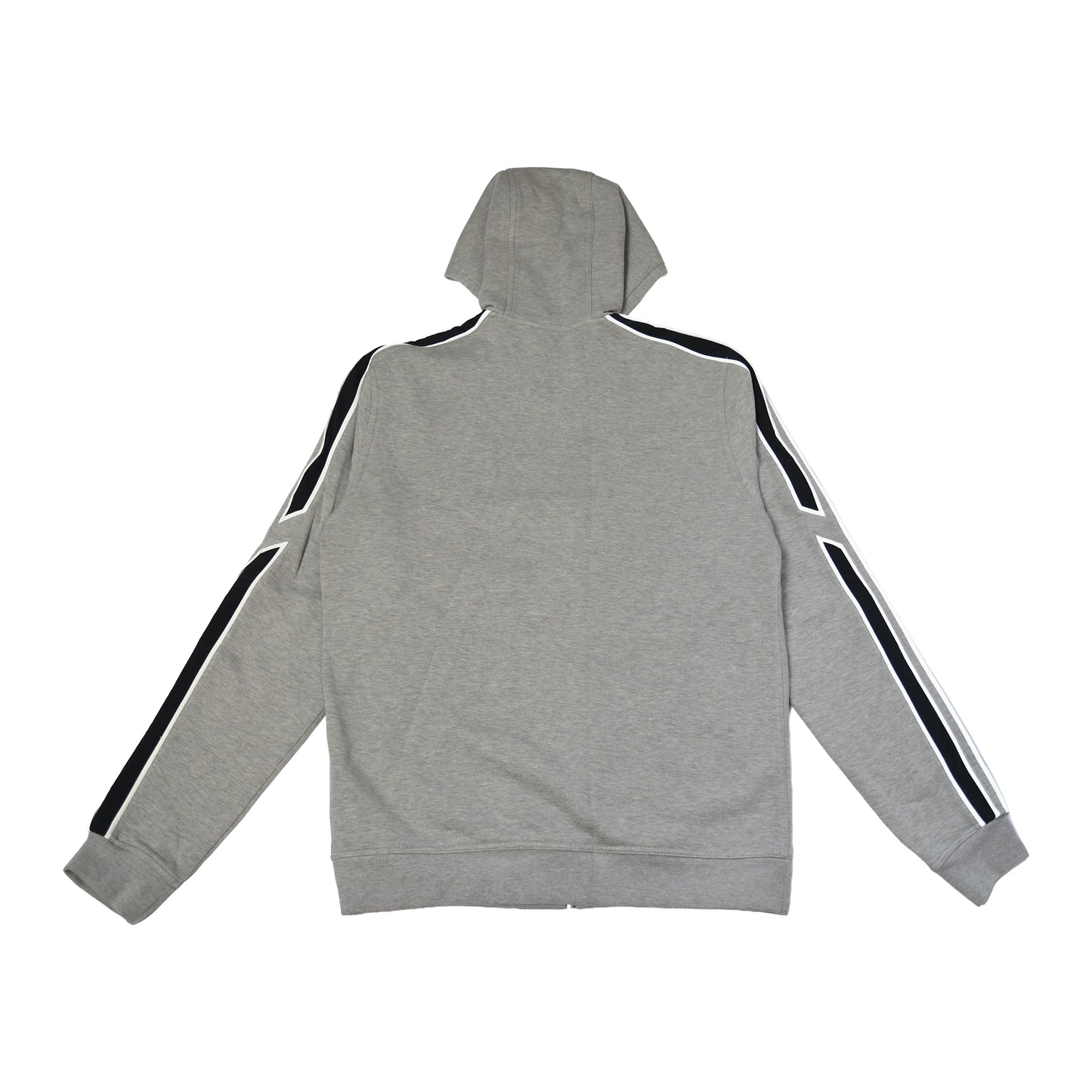 Hermes Run H Zipped Hoodie Grey-NOBLEMARS