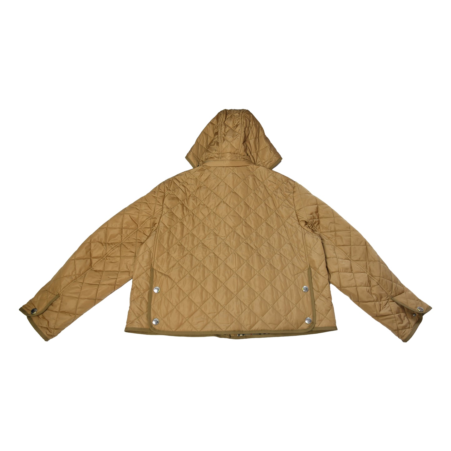 Burberry Humbie Diamond Quilted Nylon Hooded Jacket Brown-NOBLEMARS