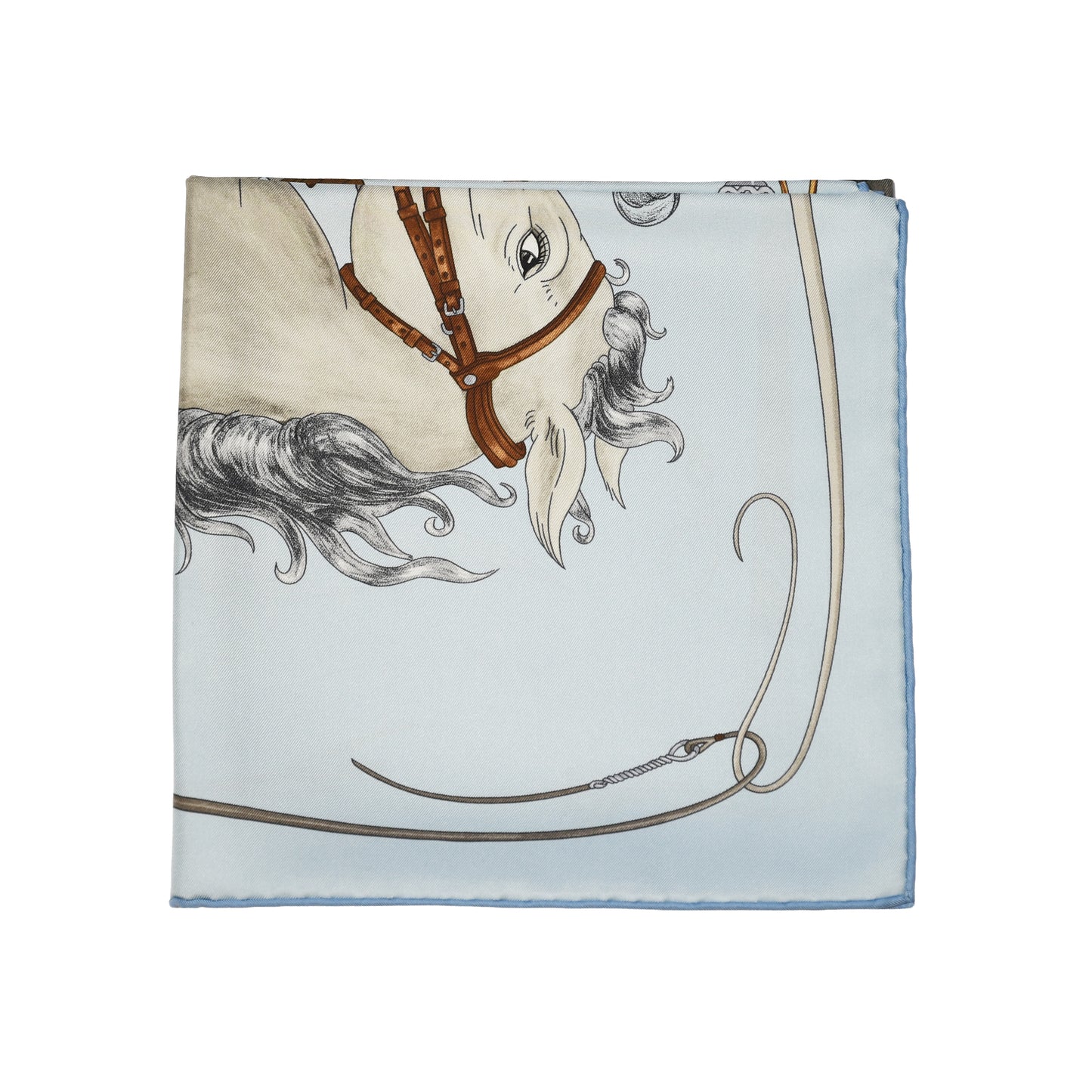Hermes Grand Galop 90 Silk Square Scarf Multicolor-NOBLEMARS