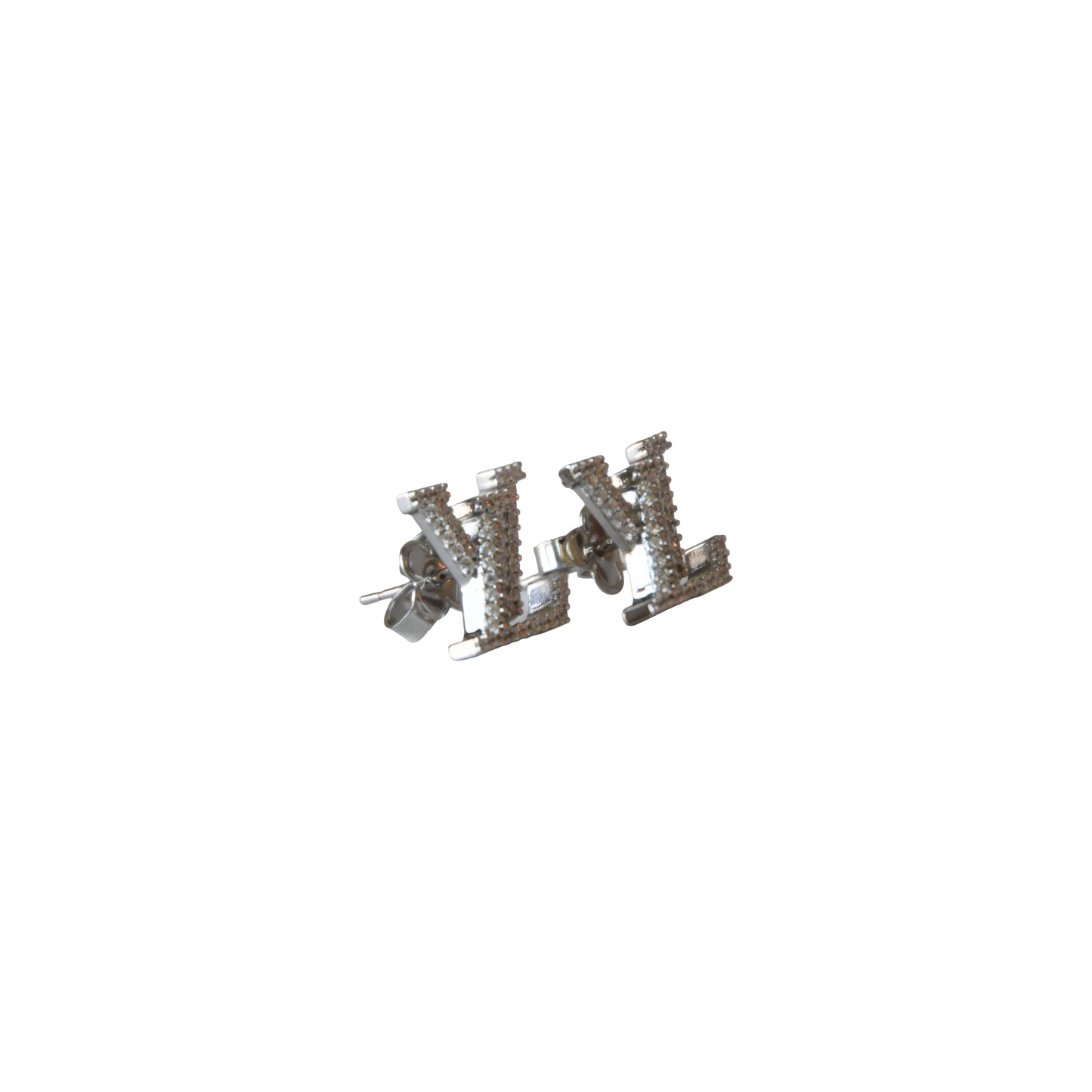 Louis Vuitton Strass LV Iconic Earrings Silver