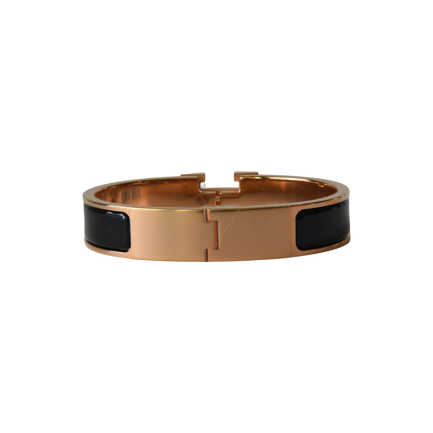 Hermes Clic H Bracelet Narrow PM Gold Black