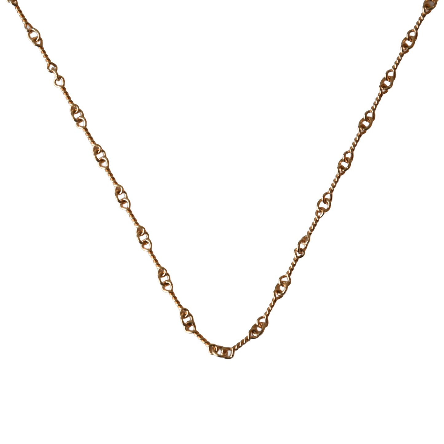 Chrome Hearts 22K Gold Twist Chain Necklace Gold- NOBLEMARS