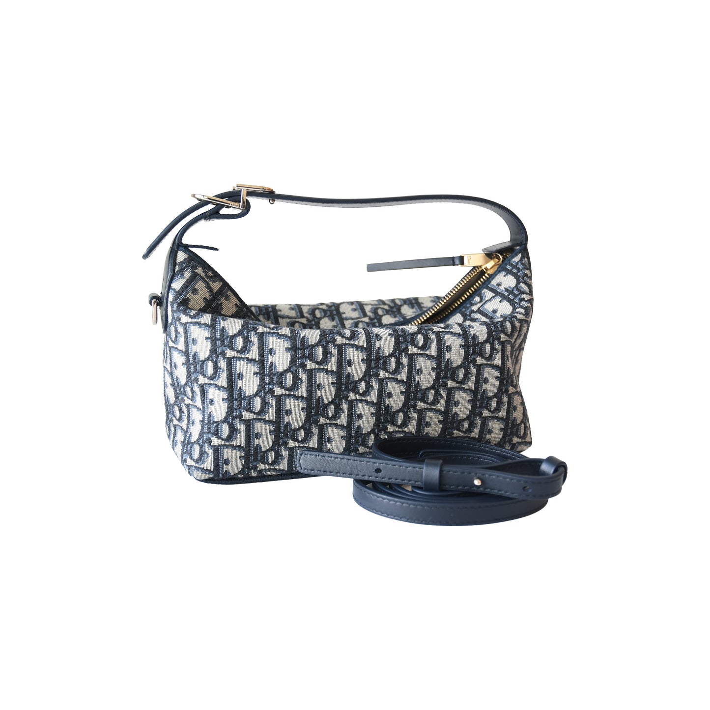 Dior Medium DiorTravel Nomad Pouch Navy Blue