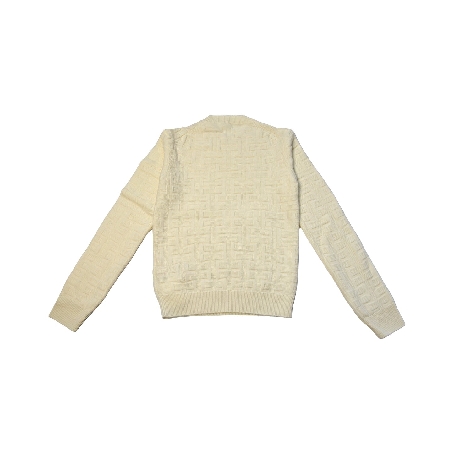 Hermes "H" Jacquard Sweater Blanc Casse