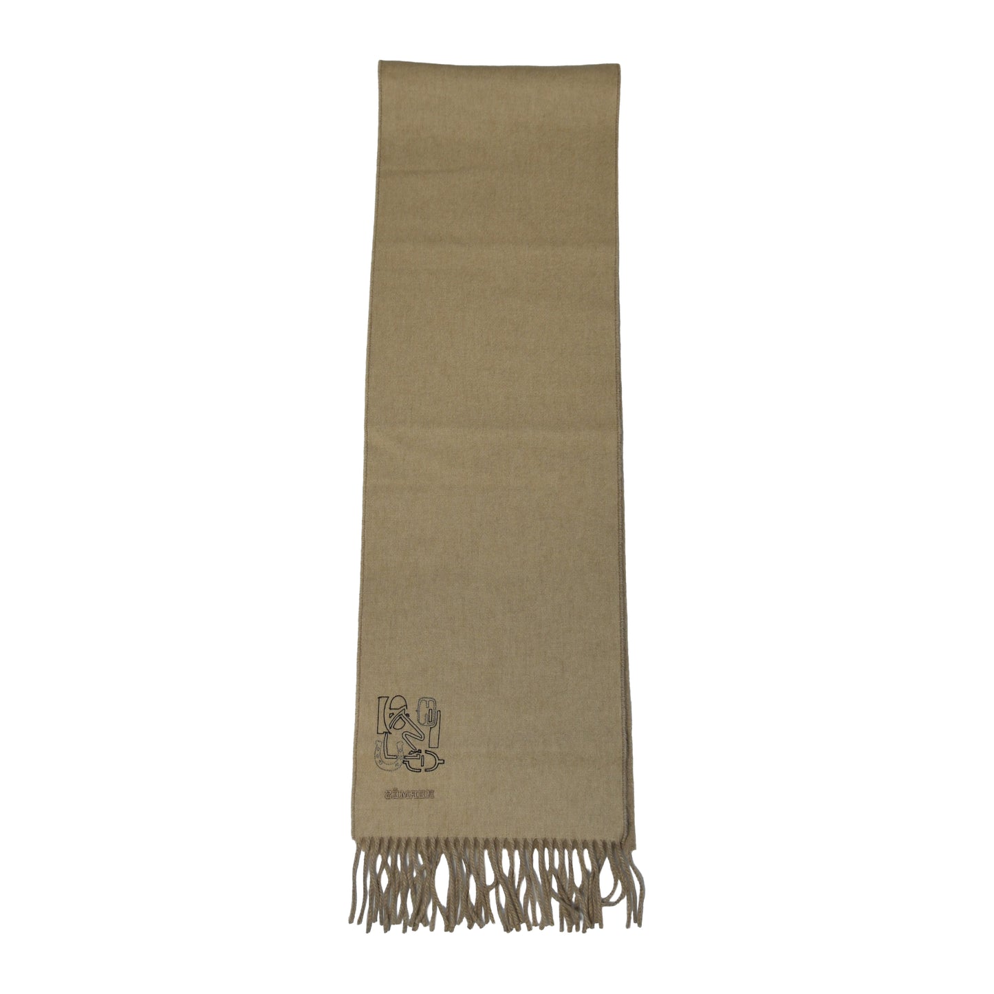 Hermes Cashmere Recto-Verso PM H Puzzle Naturel Beige Chine