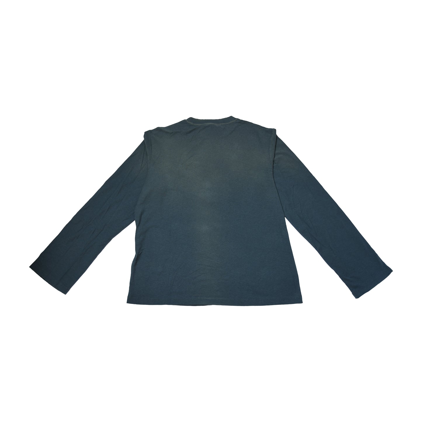 Acne Studios Sprayed 1996 Logo L/S T-Shirts Deep Blue