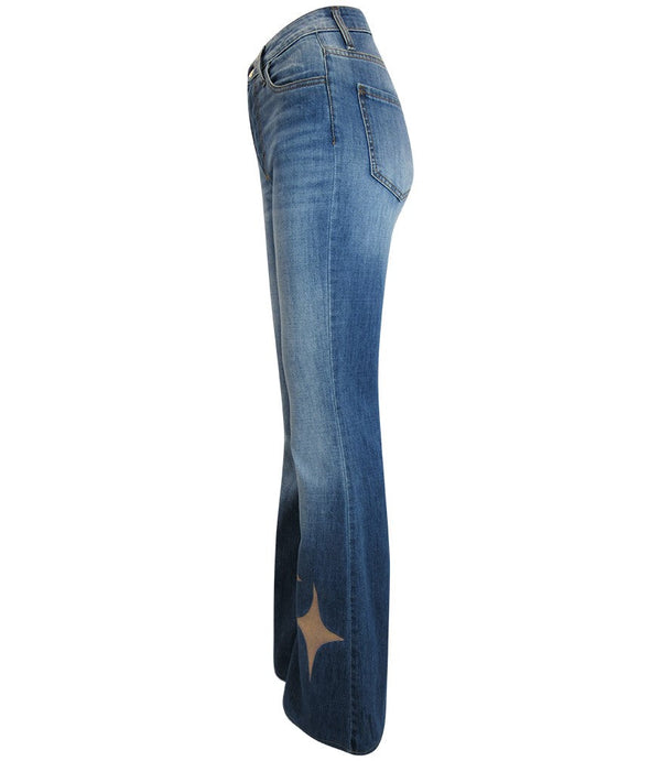 Designing Hollywood X Madison Maison™ Denim Pink Gold Jean with Laminate Star-NOBLEMARS