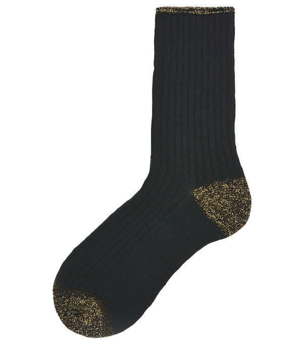 Alto Milano Black Gold Donna Short Socks-NOBLEMARS