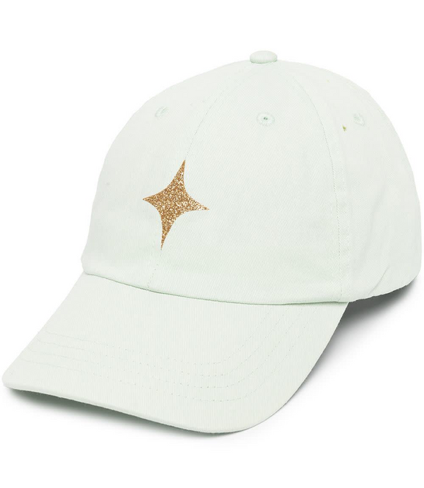 Madison Maison™ Pastel Green Baseball Cap With Glitter Star-NOBLEMARS